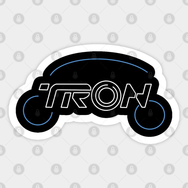 Tron Lightcycle Run Sticker by Hundred Acre Woods Designs